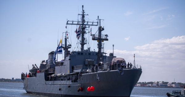 Uruguay's ROU 4 General Artigas sets sail on Antarctic campaign